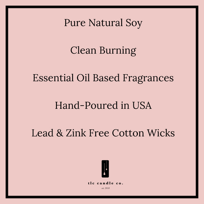 Spring Home Decor Dusty Pink Limited Edition Soy Candle by TLC Candle Co.